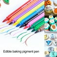 thumbnail image 4 of Biplut Baking Pen Strong Coloring Ability Health Double Head Design Edible Safety Baked Drawing Fondant Cookies Pigment Pen for Bakery, 4 of 13