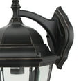 thumbnail image 2 of 1 Light Outdoor Wall Lantern in Imperial Black, 2 of 5