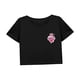 thumbnail image 4 of Camiseta corta ligera con cuello redondo para mujer para uso diario, viaje, trabajo, mujer L, 4 of 7