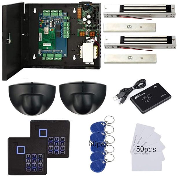 Sistema de control de acceso MENGQI-CONTROL Cerradura magnética de 2 puertas