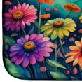 thumbnail image 4 of Carolines Treasures DAC1465DDM 21 x 14 in. Zinnias in Color Dish Drying Mat, 4 of 5