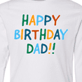 thumbnail image 4 of Inktastic Happy Birthday Dad Long Sleeve Youth T-Shirt, 4 of 5