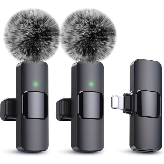 Mini Wireless Lavalier Microphone for All Devices - Noise Reduction Lapel Mic for Recording, Clip On Mic, Mic for Video Recording, Vlog