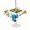 White, variant on Outdoor Tablecloth with Umbrella Hole for Patio/Picnic/Party/Camping, Blue Yellow Cartoon Truck Waterproof Table Cloth Round Cover Washable, Cute Engineering Vehicle (Dia 60")