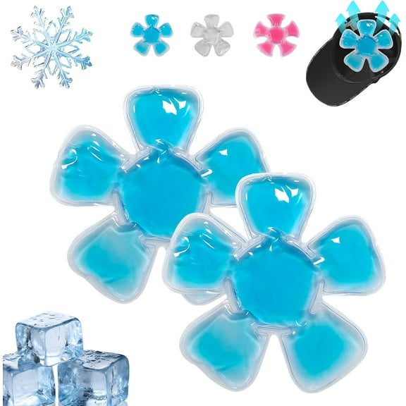 Head Ice Pack – Hot & Cold Therapy Gel Pads,7in Reusable Cooling Gel Ice Packs for Hats,Cooling Hat Insert for Heat Stroke Prevention,Helmet Ice Packs,Relieve Summer Heat and Keep Cool