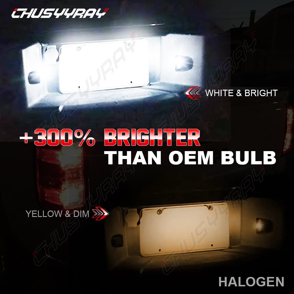 Pack of 2 LED License Plate Light Assembly Fit for GMC Yukon 2000-2006 Plug and Play