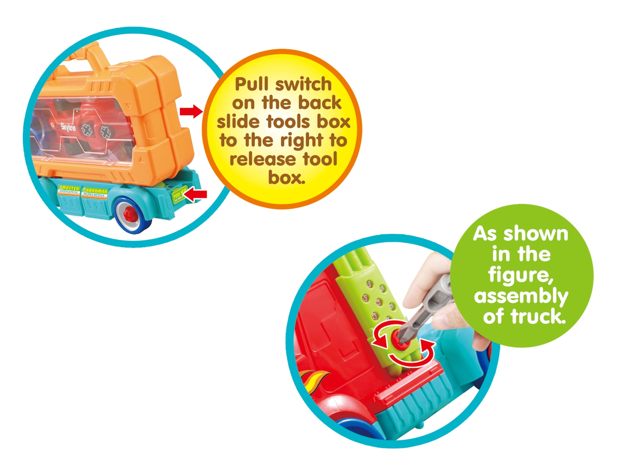 PlayWorld Toolbench Time! Take-A Part Carrier Tool Box With Racing Car And Lights & Sounds