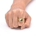 thumbnail image 3 of PAURO Mens Stainless Steel Ring Tai Chi Yin Yang Balance Ring Taoism Zen Spirit Talisman Signet Band Gold Size 12, 3 of 5