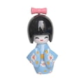 thumbnail image 2 of Figura de muñeca japonesa de dibujos animados en miniatura, pequeña escultura, figura de escritorio, geisha Azul A, 2 of 9