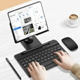 thumbnail image 5 of for Samsung Galaxy Z Fold 4 3 Stand and Keyboard Mouse, Portable Detachable Bluetooth Keyboard, Foldable Adjustable Tablet Stand Holder for Desk, with Wireless Mouse and Writing Pen, 5 of 10