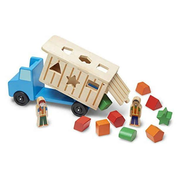 Melissa and doug 2025 animal shape sorting truck