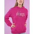 thumbnail image 2 of Butterfly C'est La Vie Paris Hoodie Women -Image by Shutterstock, Female Large, 2 of 4