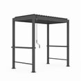 thumbnail image 6 of Mirador 5'× 8.2' Outdoor Grill S1 Pergola, 88S Aluminum Pergola w/ Louvered Roof, Bar Tables (Grill not included), Charcoal, 6 of 9