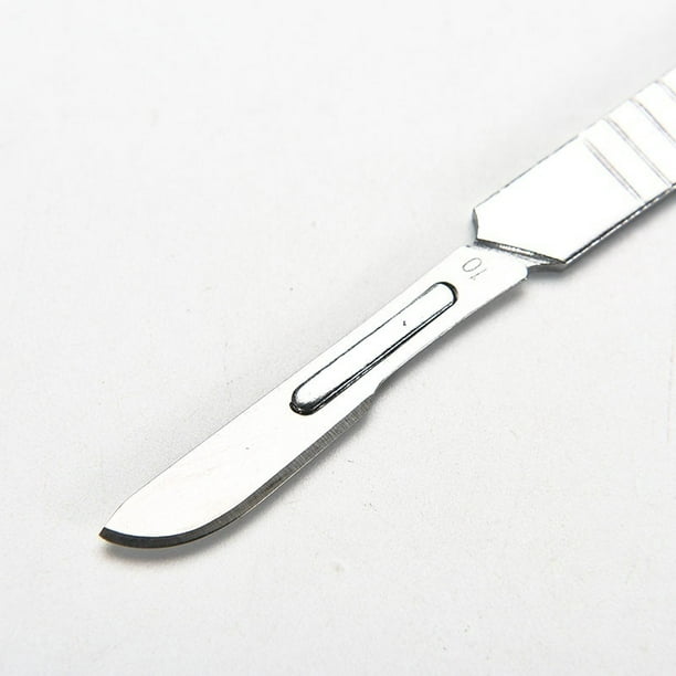10pcs Carbon Steel Knife Handle Blade Kit Carving Knife Repair Tools Set  DIY Cutting PCB Repair Animal Scalpel Knife Hand Tool