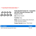 thumbnail image 2 of Intake Manifold Gasket Set - Compatible with 2007 Chevy Silverado 1500 Classic 5.3L V8, 2 of 3
