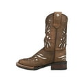 thumbnail image 3 of Roper Girls Shiloh Metallic Square Toe Cowboy   Mid Calf Boots, 3 of 5