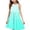 K4 Light Blue, variant on DxhmoneyHX Girls Casual Beach Dress Color Block Tiered Halter Neck Lounge Dresses Loose Fit Summer Kids Sleeveless Comfortable Sundress