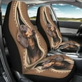 thumbnail image 3 of Yuyamidu 3D Dachshund Car Seat Covers for Front Seats Cute Dog Bucket Seat Covers Universal Fit for SUV Truck Sedan Front Seat Cover, 2 PCS Set, 3 of 7