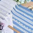 thumbnail image 3 of 6 Styles 12 Yards Assorted White Lace Trim Vintage Eyelet Floral Pattern Edge Fabric Embroidery Trimming Crochet Ribbon for Sewing Making Wedding Decor Gift Wrapping Diy Craft Bouquet Supply White, 3 of 6
