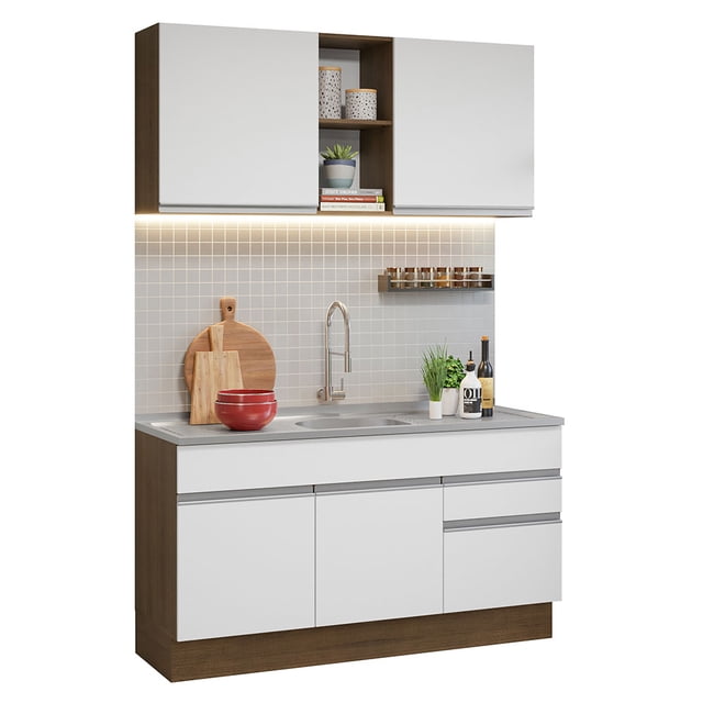 Cocina Integral Modular Madesa Glamy con Tarja 150cm MB