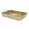 thumbnail image 3 of Galvanized Drip Pan, Oil Drip Pan for Under Car, Motorcycle, Metal Automotive Oil Change Pan, Rust Resistant Oil Drip Tray, Oil Catch Pan Replacement Tray, Oil Drain, 3 of 7