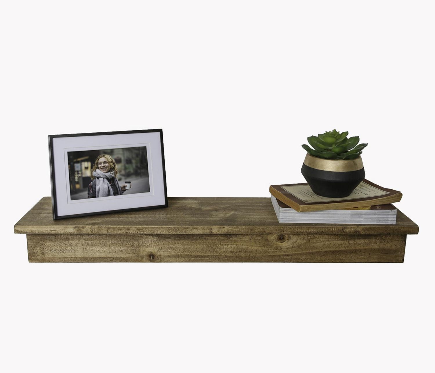 Hometrends Float Shelf Medium Stain