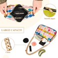 thumbnail image 2 of FORMRS Womens Shoulder Bag with Chain Strap Clutch Purse Cute Tote Handbag, Yellow Circles, 2 of 7