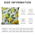 thumbnail image 5 of Shiartex  Throw Pillow Cover Lemon Summer Lemon Fruits Tree Branches Leaves White Little Flower Yellow Green Decor Lumbar Pillow Case Cushion for Sofa Couch Bed Standard, 5 of 5