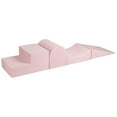 thumbnail image 1 of MeowBaby 4 Elements Soft Foam Blocks Playset with Velvet Covers, Powder Pink, 1 of 10
