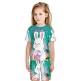 thumbnail image 4 of Balery Happy easter Conjunto de Pijama Infantil de Manga Corta con Estampado – Ropa de Dormir de Algodón Suave-XX-Large, 4 of 4