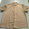 thumbnail image 5 of Stamzod Mens Shirts Casual Solid Short Sleeve Button Down Shirt Jacquard Textured Vacation Beach Shirts for Men Khaki M, 5 of 7
