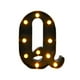 thumbnail image 5 of Letrero con letras del alfabeto iluminado, marquesina iluminada, decoración para exteriores, aniversario, dormitorio, cumpleaños, cafetería, , Q Tamaño: 681 x 858 x 157 pulgadas, 5 of 8