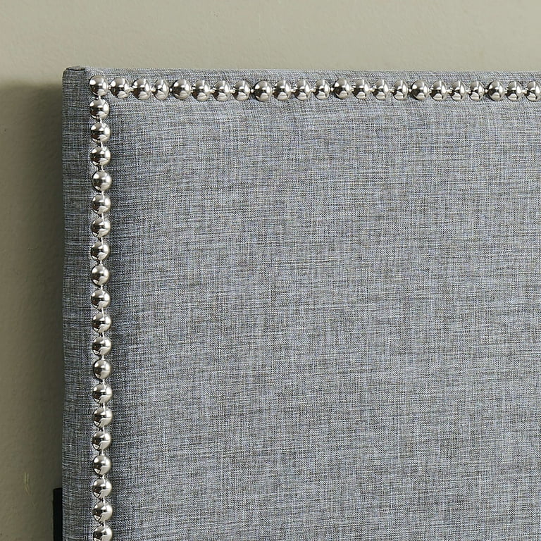 Mainstays Headboard with Nailheads King California King Gray