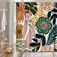 thumbnail image 2 of Green Plants Eucalyptus Shower Curtain (72\u201d x 72\u201d), Spring Shower Curtains for Bathroom, White Watercolor Botanical Leaves Shower Curtain Sets with 12 Hooks, 2 of 6