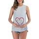 thumbnail image 2 of Mujer Maternidad Top Cuello Redondo Chaleco Sin Mangas Calor Bebé Pies Estampado Color Sólido Odeerbi  ODB123342, 2 of 6