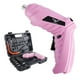 thumbnail image 1 of JENABOM Juego de Destornilladores Eléctricos Inalámbricos 47 en 1, Taladro Recargable de 3.6V con Luz LED, Herramienta Multiángulo para Hogar, Oficina, Bricolaje (Rosa), 1 of 8