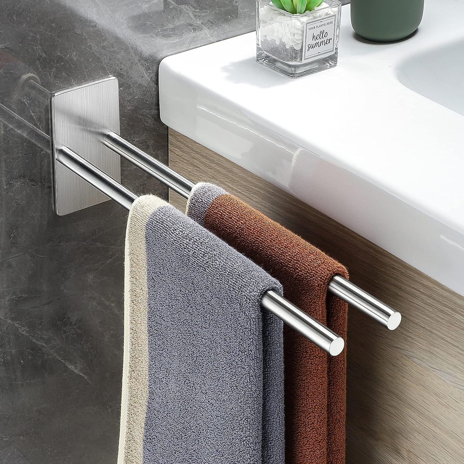 Towel rack no screws hotsell
