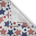 thumbnail image 5 of Ambesonne 4th of July Grommet Curtain, Grunge Pattern USA, 50" x 84", Ruby Violet Blue White, 5 of 6