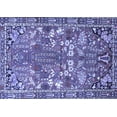 thumbnail image 1 of Ahgly Company Machine Washable Indoor Rectangle Animal Blue Traditional Area Rugs, 3' x 5', 1 of 4