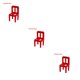 thumbnail image 3 of Tholdsy 18 Uds. Sillas de juego de para niños, sillas de equilibrio de plástico para niños, juguete educativo de bloques de equilibrio 3piezas, 3 of 6