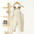 thumbnail image 2 of Byoo Toddler Boys Corduroy Overalls Solid Color Pocket Baby Soft Jumpsuit Trousers Children Casual Cozy Romper Pants, 2 of 9