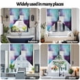 thumbnail image 6 of Purple Teal Swag Valances for Windows 2 Pack Mottled Graffiti Color Block Abstract Geometric Swag Kitchen Curtains 45 Inches Long Rod Pocket Short Window Treatment for Kitchen Bathroom 36"x45", 6 of 8