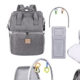 thumbnail image 1 of Bolsa de mamá de gran capacidad Bolsa de pañales para bebé Bolsa de pañales portátil multifuncional Irfora 4 en 1, 1 of 4