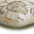 thumbnail image 2 of Decorative Beige 12"x16" (30x40 cm) Lumbar Pillow Cover, Linen Pearl, Embroidery & Lace Oblong Pillow, Floral Pattern Contemporary Style - Pearla, 2 of 3