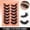 F, variant on Premium Faux Mink Eyelashes 14 Pairs Set Natural Full Volume Strip Lashes For Daily Wear