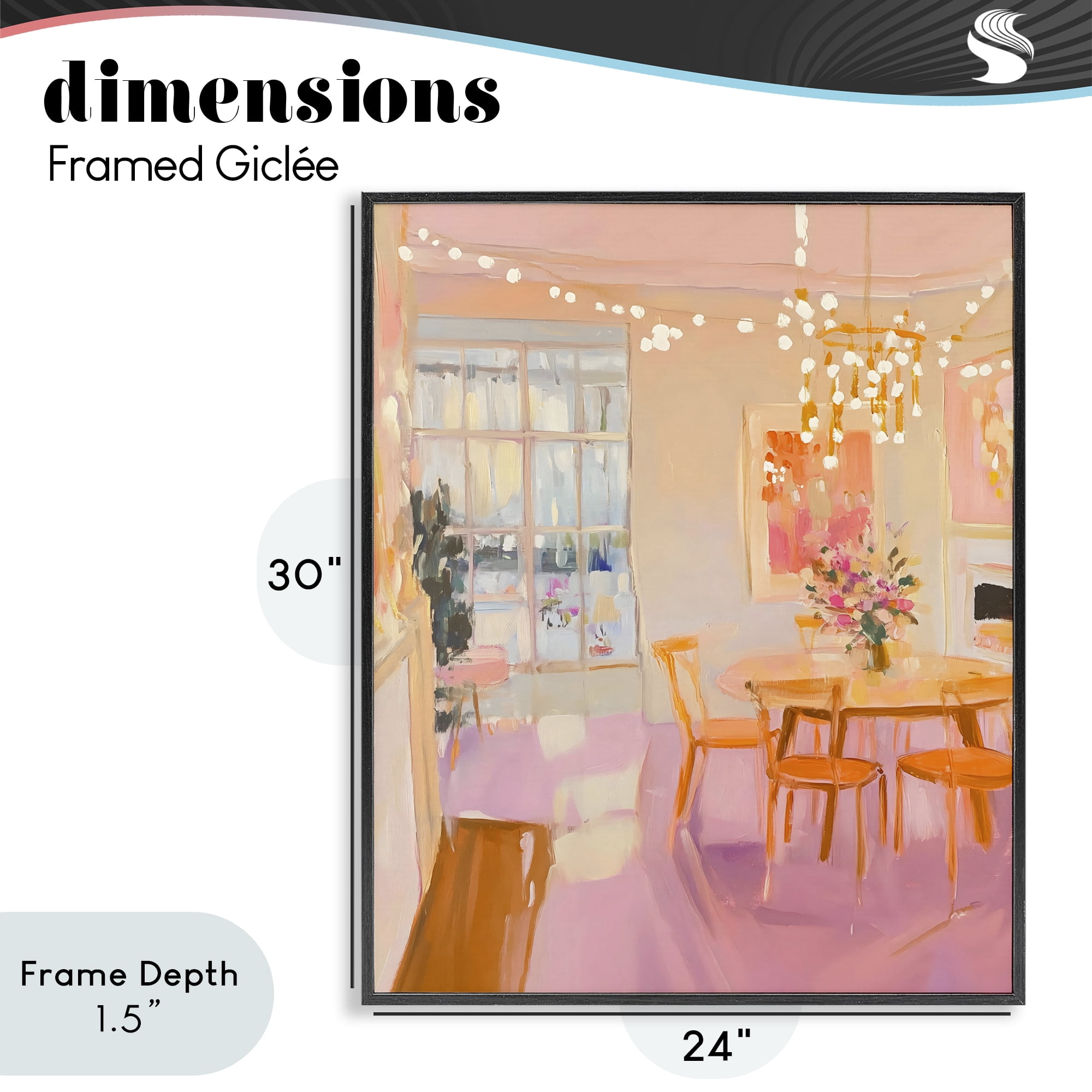 Stupell Industries Warm & Inviting Dining Room Black Framed Giclee Art, design by The Prints Vibe