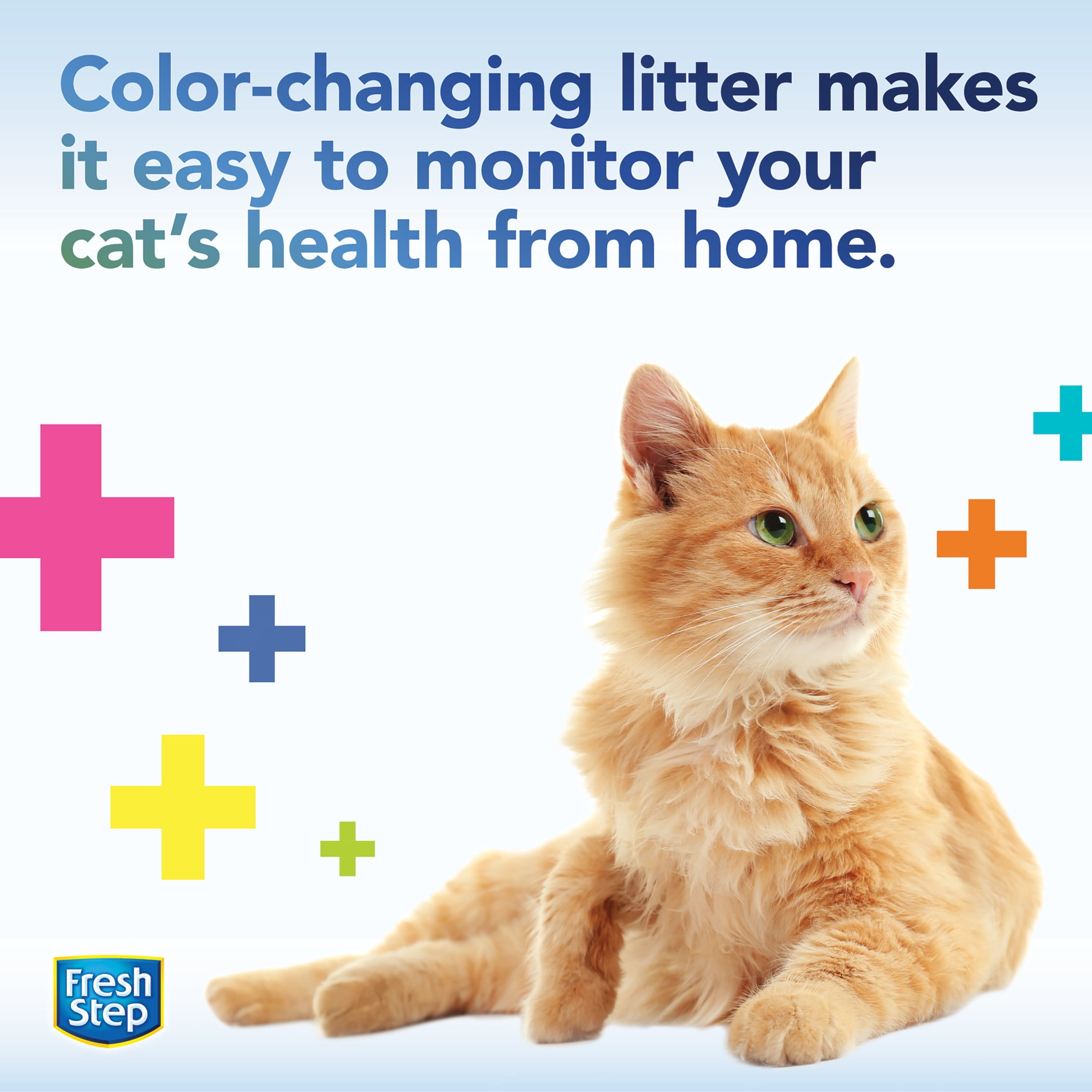 Fresh Step Crystals Health Monitor pH Indicator Cat Litter, 7 lb Bag
