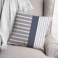thumbnail image 3 of Creative Products Farmhouse Stripes Blue 16 x 16 Indoor / Outdoor Pillow, 3 of 3