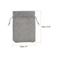 thumbnail image 2 of REGALWOVEN Small Burlap Bags with Drawstring, Jewelry Pouches for Wedding Party Gray 4" x 5.5", 2 of 5