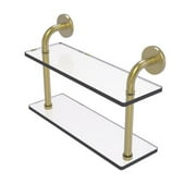 Remi Collection 16 Inch Two Tiered Glass Shelf
